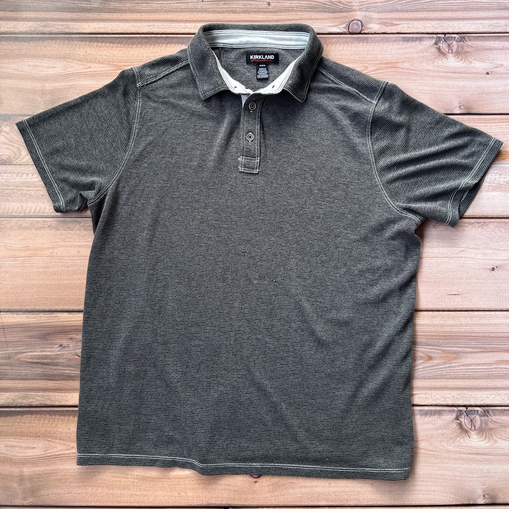 Kirkland Signature Men's Charcoal Polo Shirt